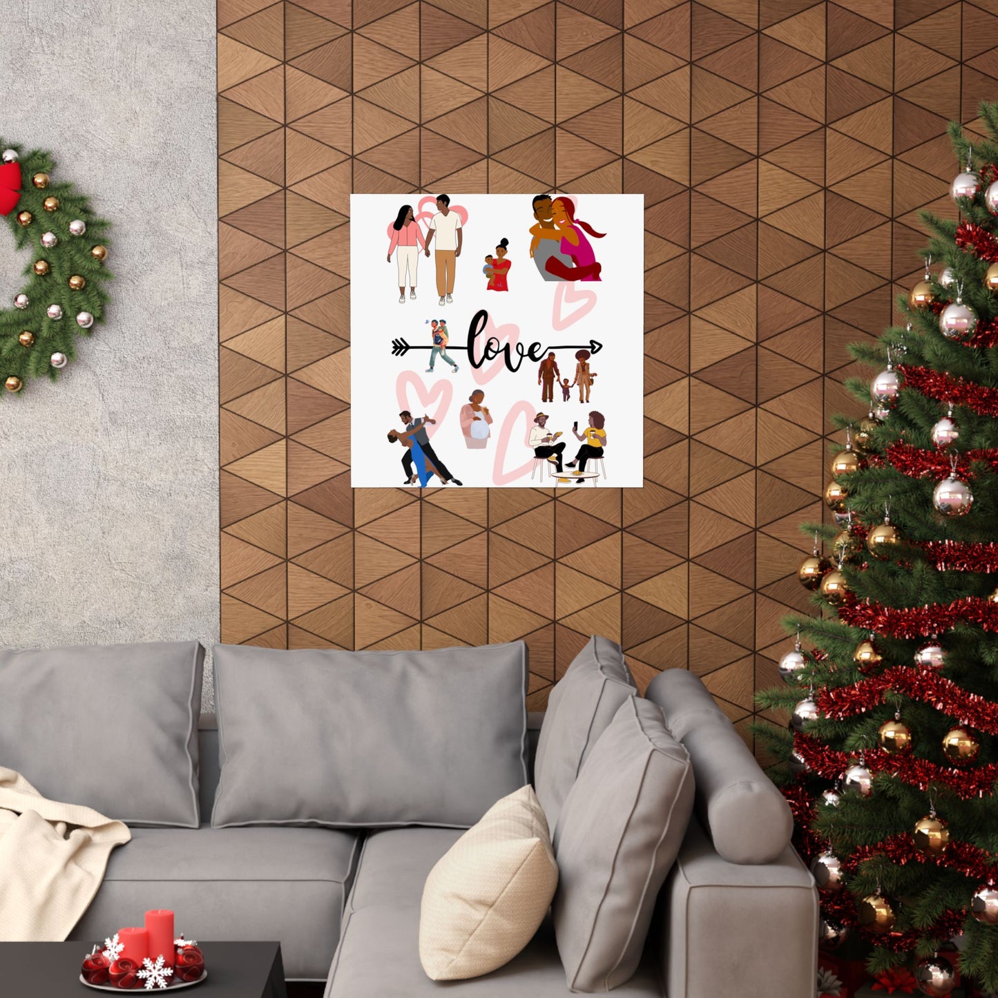 Black Love Matte Vertical Posters