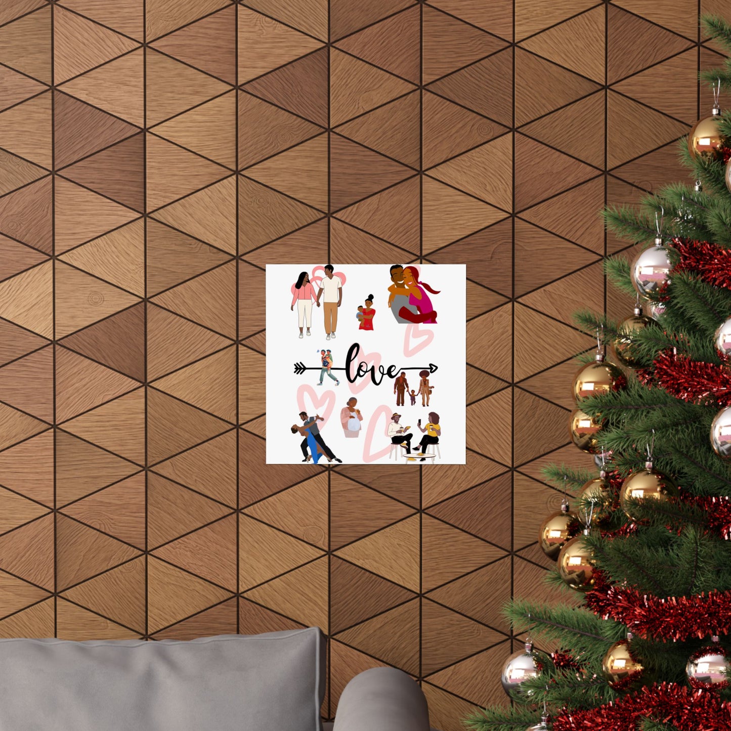 Black Love Matte Vertical Posters