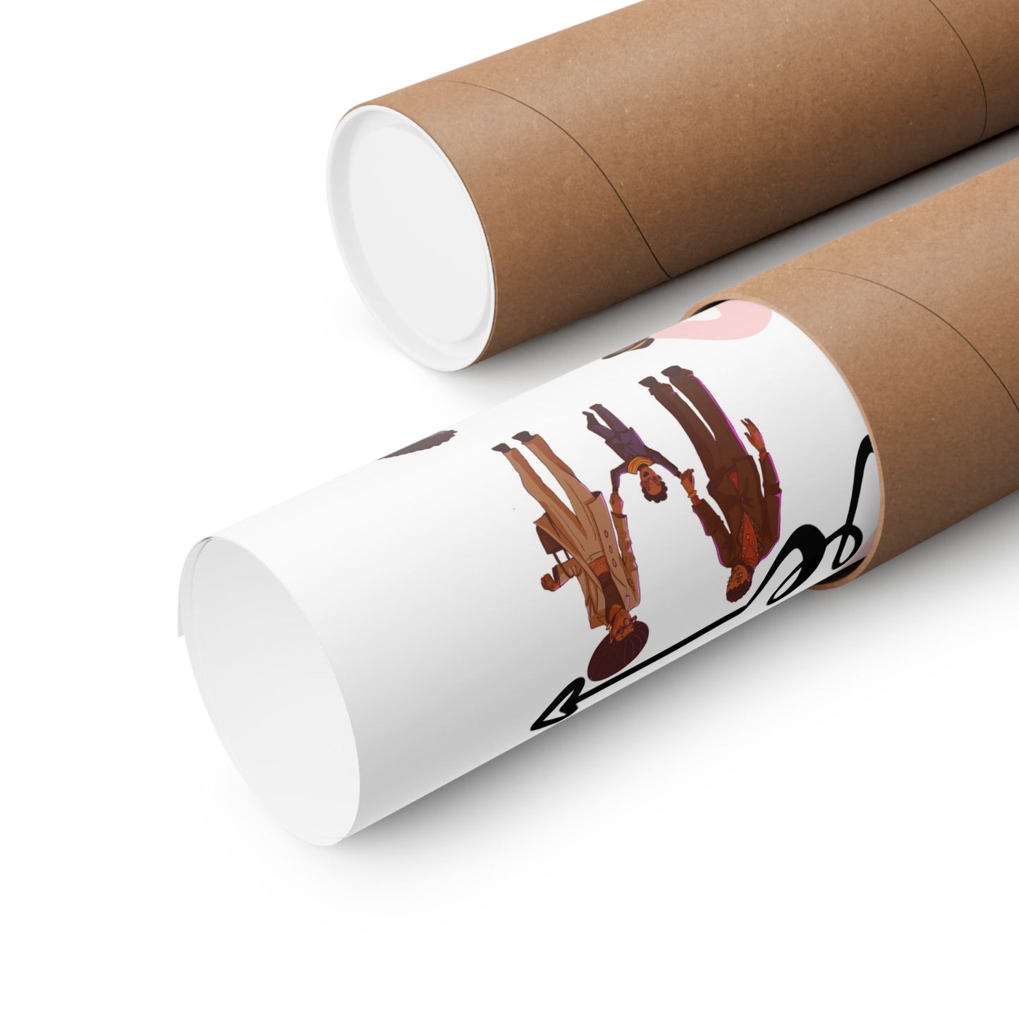 Black Love Matte Vertical Posters