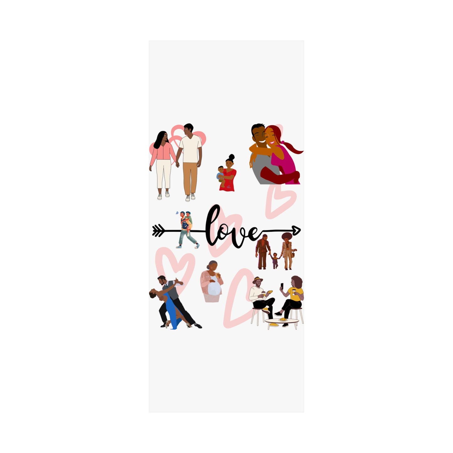 Black Love Matte Vertical Posters