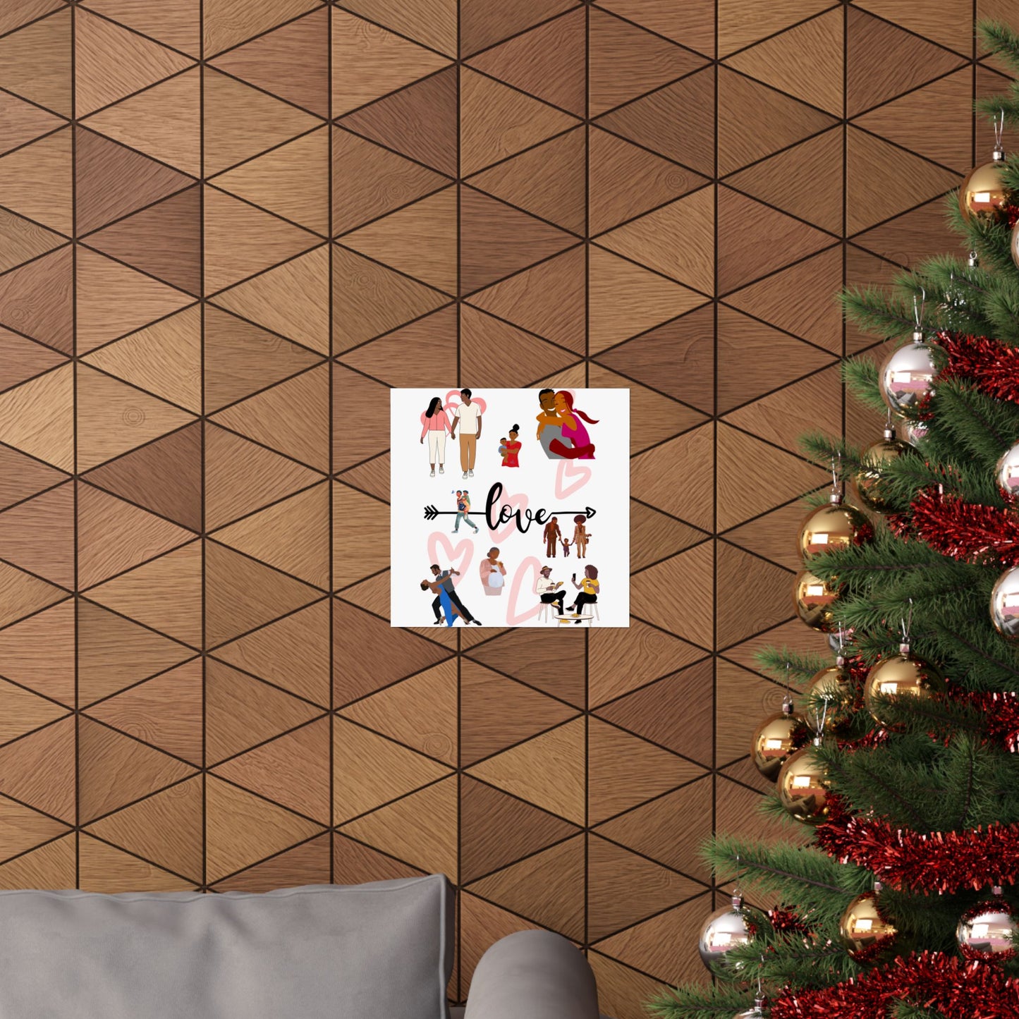 Black Love Matte Vertical Posters