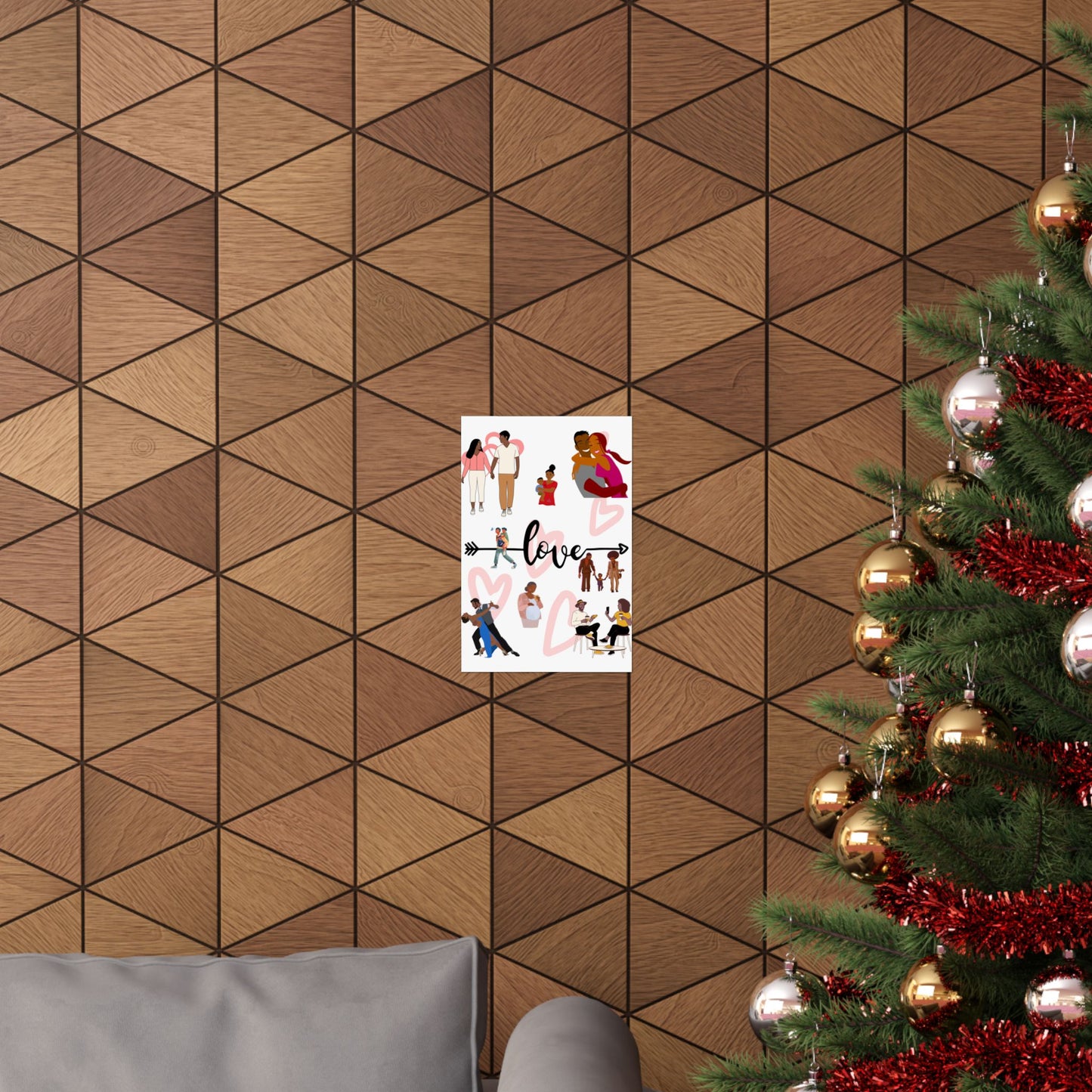 Black Love Matte Vertical Posters
