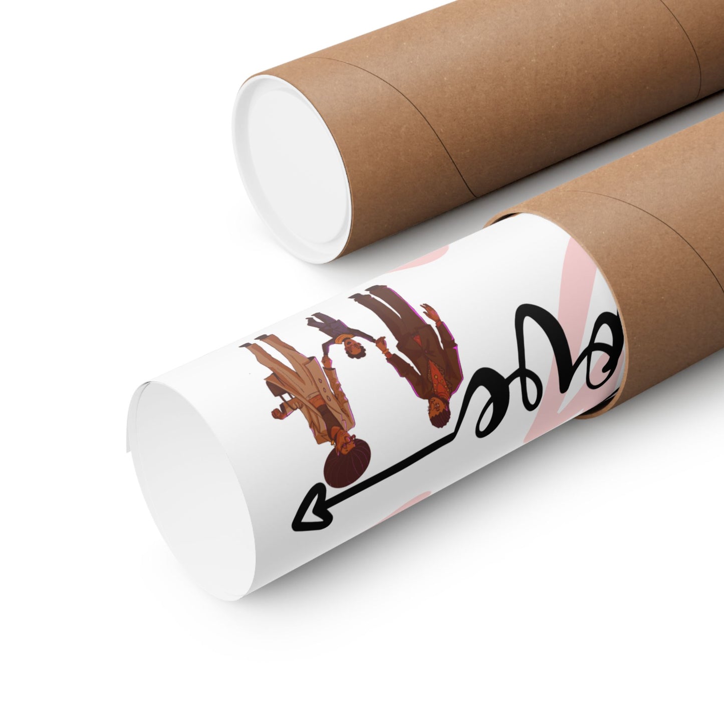Black Love Matte Vertical Posters