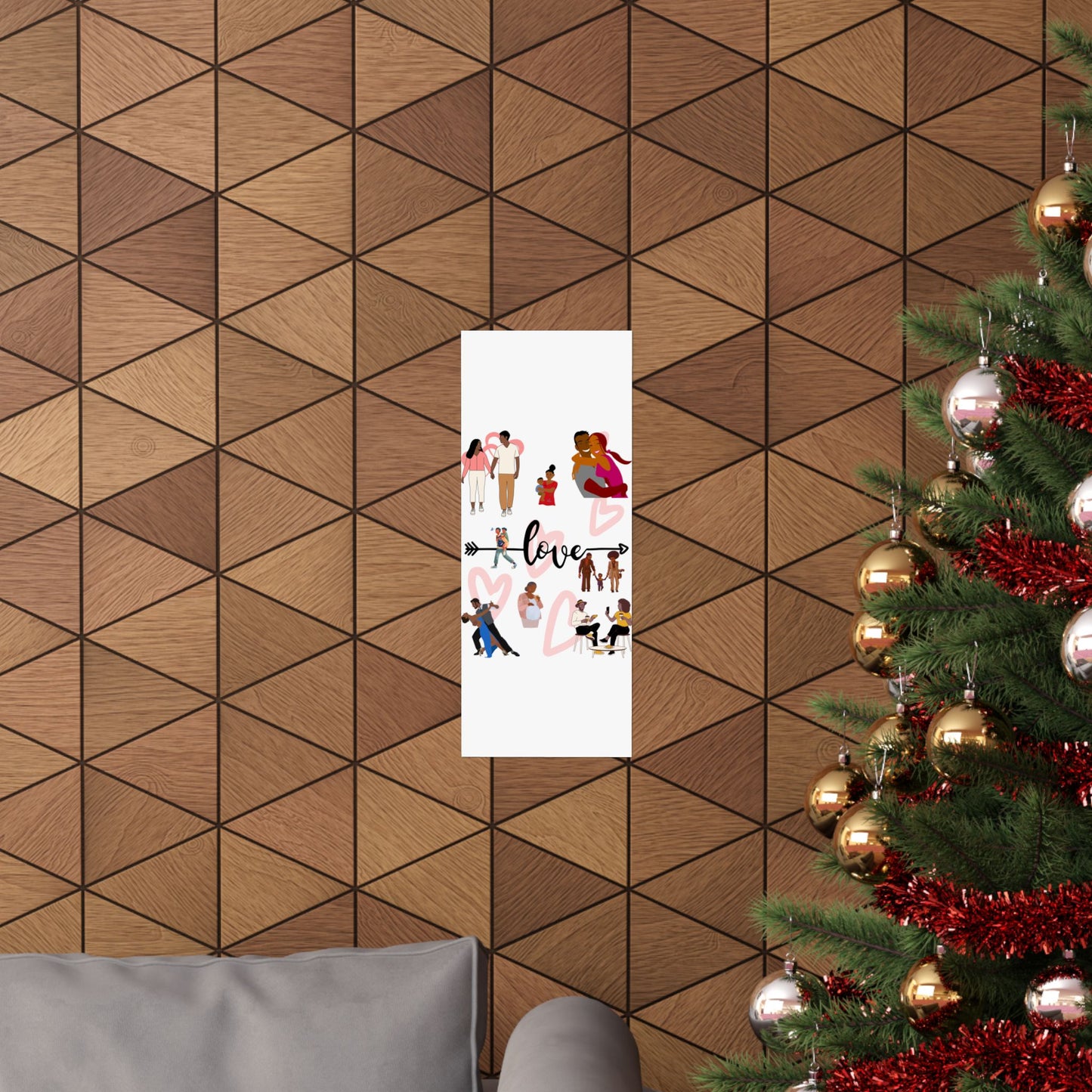 Black Love Matte Vertical Posters