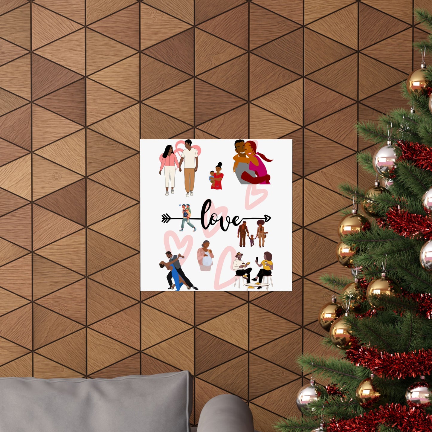 Black Love Matte Vertical Posters