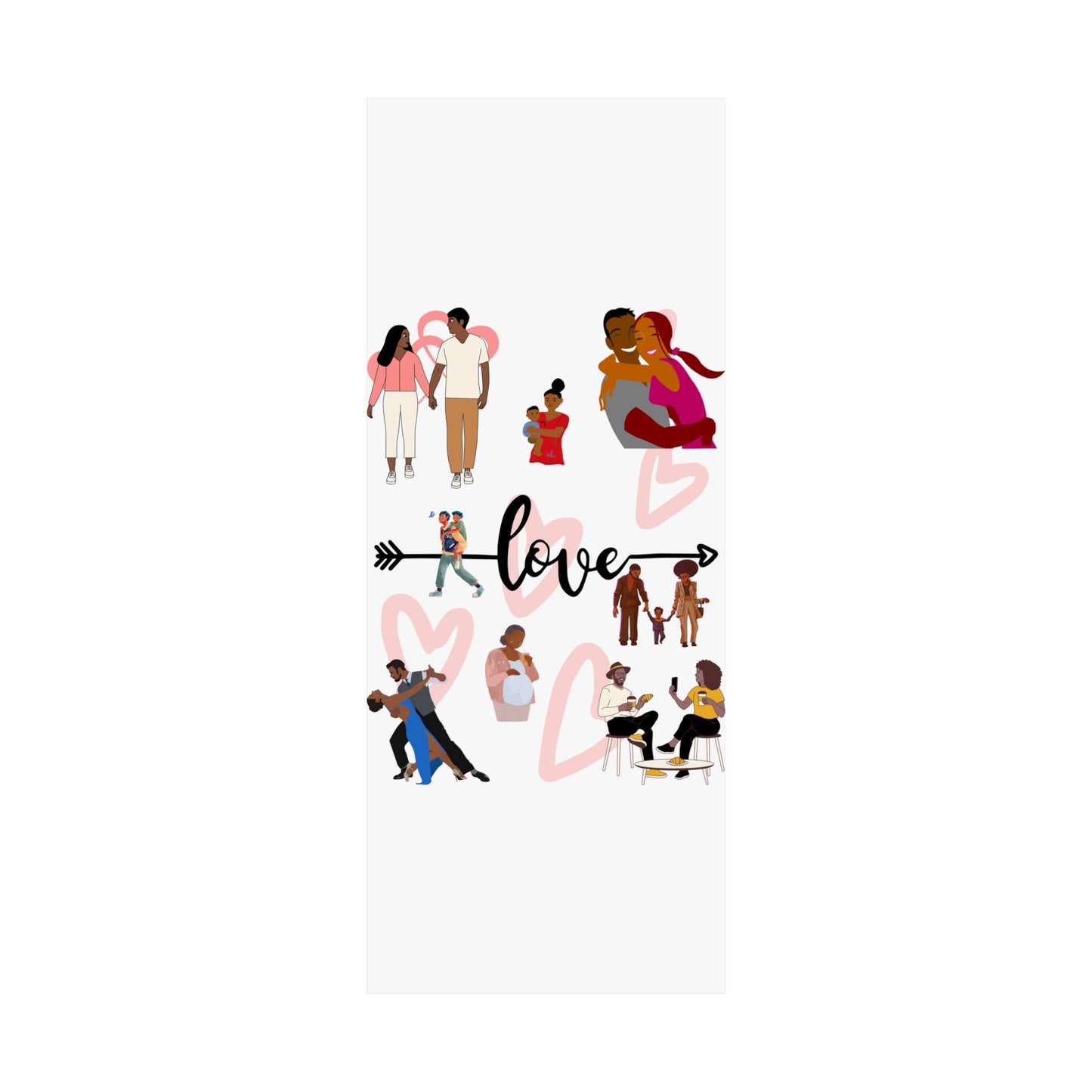Black Love Matte Vertical Posters