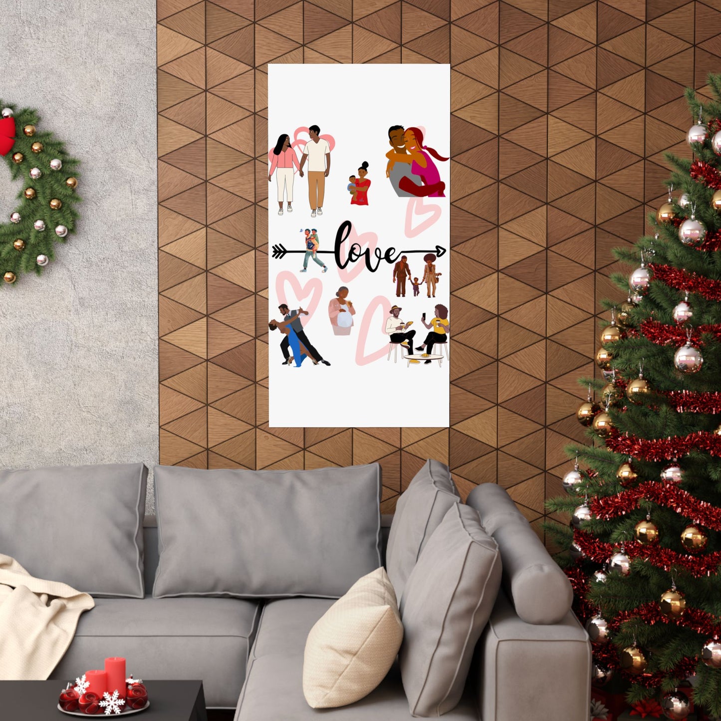 Black Love Matte Vertical Posters